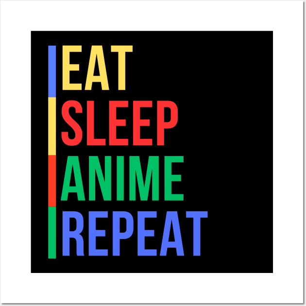 Otaku Routine (Mood Colors) Wall Art by Mood Threads